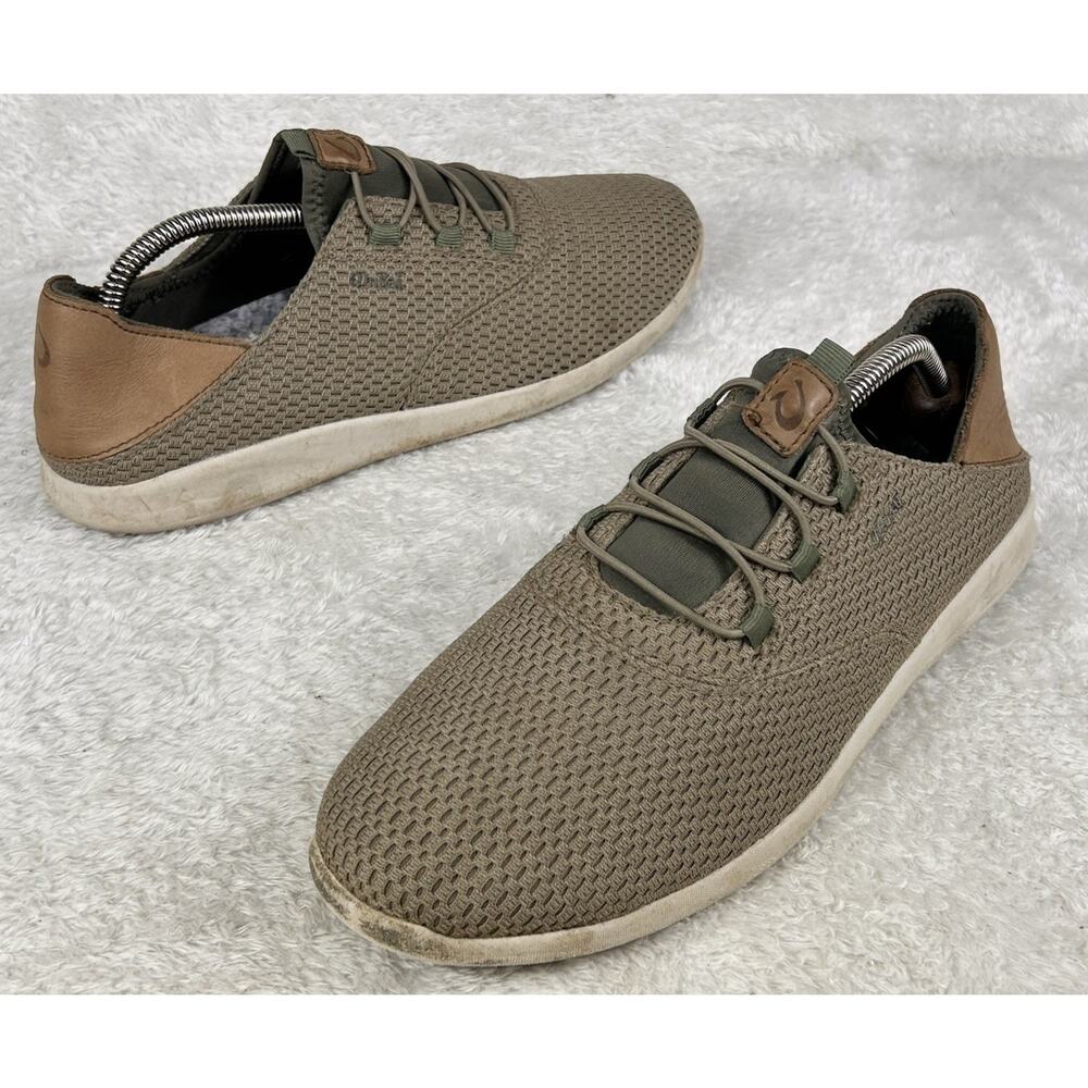 OluKai ALAPA LI Mesh Casual Comfort Sneakers Shoes Tan Mens Size 9 M